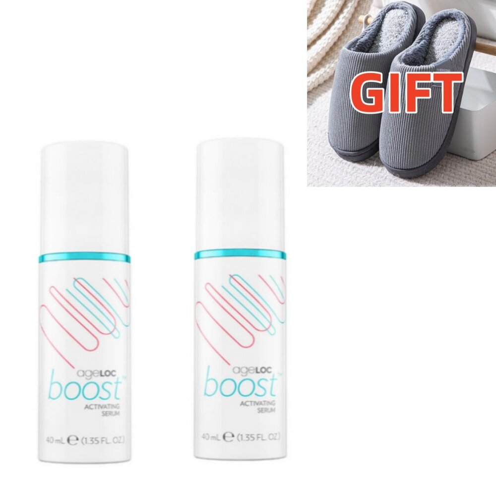 2 Nu Skin NuSkin ageloc boost activating serum with box +1 Cotton slippers # 164